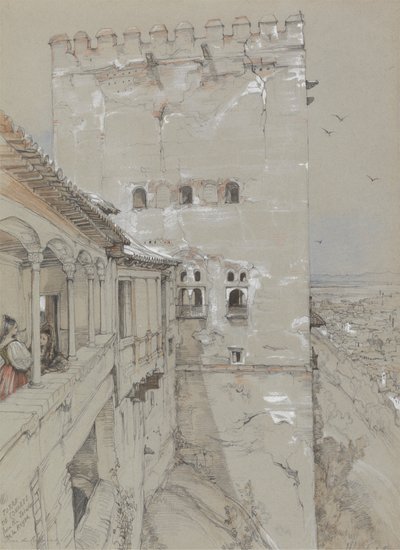 The Torre de Comares, Alhambra, 1835 by John Frederick Lewis