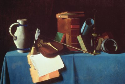 Tabletop with Violin by John Frederick Peto