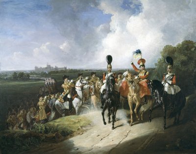 Band of the Second Regiment of Life Guards Leaving Windsor by John Frederick Tayler