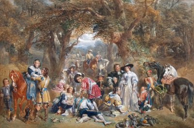 Fête Champêtre in the Time of Charles II, 1852 by John Frederick Tayler
