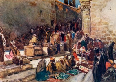 Entrance to the Forecourt of the Church of the Holy Sepulchre, Jerusalem, 1902 by John Fulleylove