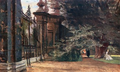 In Trinity College Gardens by John Fulleylove