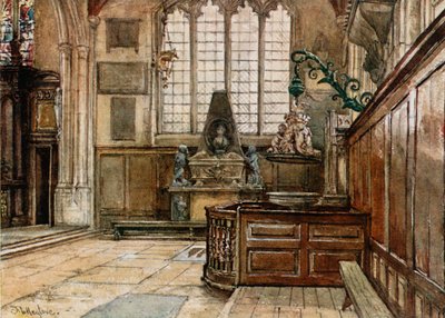 Interior of Allhallows, Barking-by-the-Tower by John Fulleylove