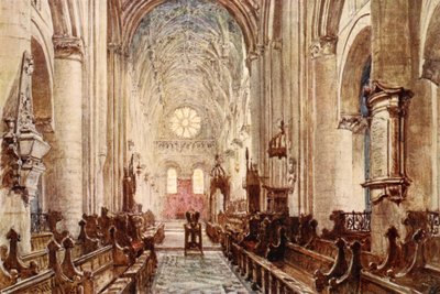 Interior of the Cathedral of Christ Church by John Fulleylove
