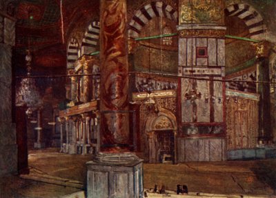 Interior of the Dome of the Rock from the South-East, 1902 by John Fulleylove
