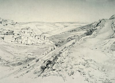 Siloam from Under the South-East Corner of the Wall of the Temple Area, 1902 by John Fulleylove