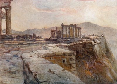 Sunset from the North-Eastern Corner of the Acropolis by John Fulleylove