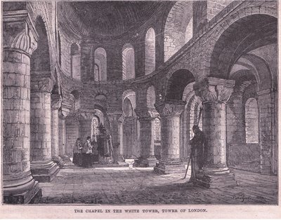 The Chapel in the White Tower, Tower of London by John Fulleylove