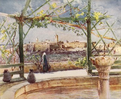 The Church of the Nativity at Bethlehem, from a Garden on the opposite Hill by John Fulleylove