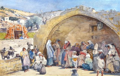 The Fountain of the Virgin at Nazareth by John Fulleylove