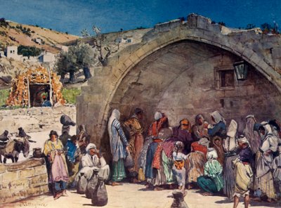 The Fountain of the Virgin at Nazareth by John Fulleylove