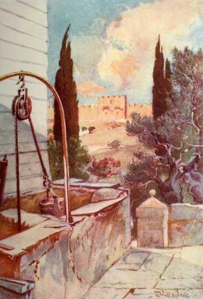 The Golden or Beautiful Gate from the Garden of Gethsemane by John Fulleylove