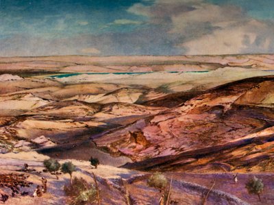 The Judean Desert and the Dead Sea from the Highest Point of the Mount of Olives, 1902 by John Fulleylove