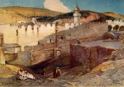 The Mosque at Hebron Over the Cave of Machpelah by John Fulleylove