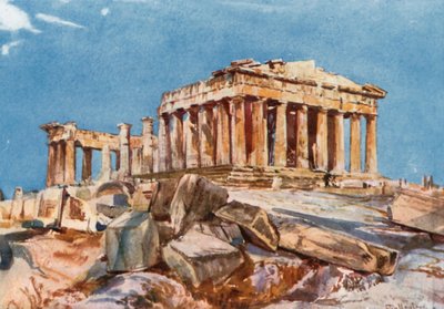 The Parthenon from the Northern End of the Eastern Portico of the Propylaea by John Fulleylove