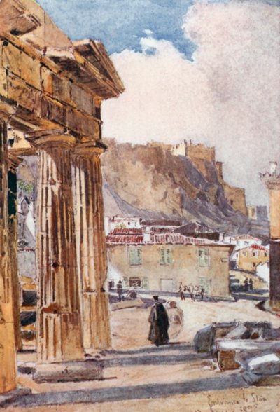 The Portico of Athena Archegetis by John Fulleylove