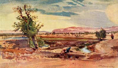 The Stream Flowing from the Spring of Elisha, 1902 by John Fulleylove
