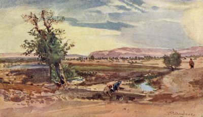 The Stream flowing from the Spring of Elisha by John Fulleylove