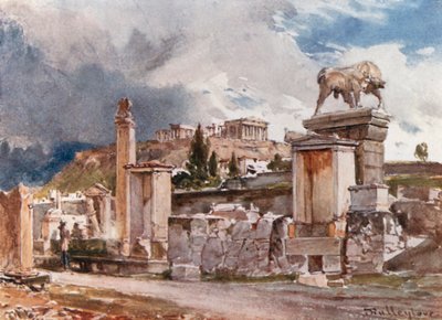 The Street of Tombs Outside the Dipylon at Athens by John Fulleylove