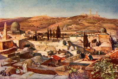 The Temple Area and the Mount of Olives from Mount Zion, 1902 by John Fulleylove