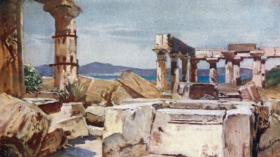 The Temple of Athena on the Island of Aegina by John Fulleylove