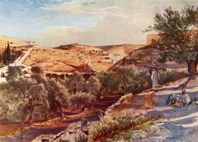 The Upper Valley of the Kidron Looking South by John Fulleylove