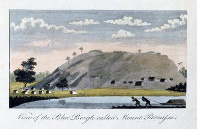 View of the Blue Bergh Called Mount Parnassus, 1813 by John Gabriel Stedman