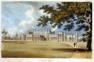 Eaton Hall, Entrance Front, from Ackermann