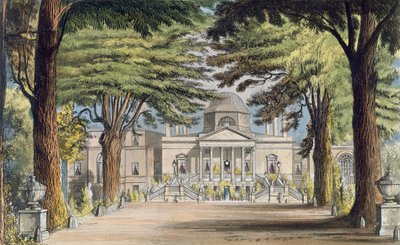 Principal front of Chiswick House, from R. Ackermann