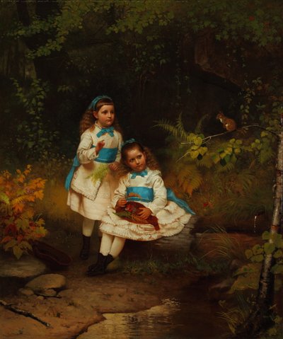 By the Forest Brook 1875 by John George Brown