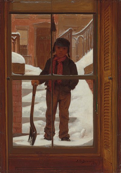 Can I Shovel Off the Snow?, 1871 by John George Brown