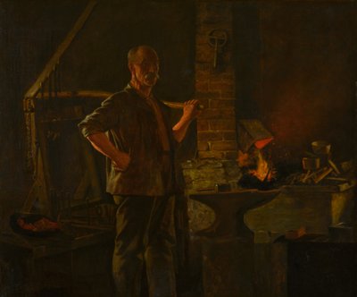 The Village Blacksmith by John George Brown