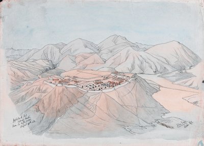 Jugdullack Post looking North from the high picket August 9th 1880 by John George Day