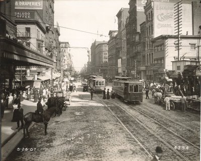 Market Street, east from 10th, Philadelphia, 1907 by John Gibb Smith