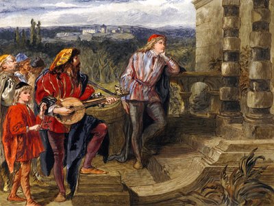 Illustration for The Two Gentlemen of Verona by William Shakespeare by John Gilbert