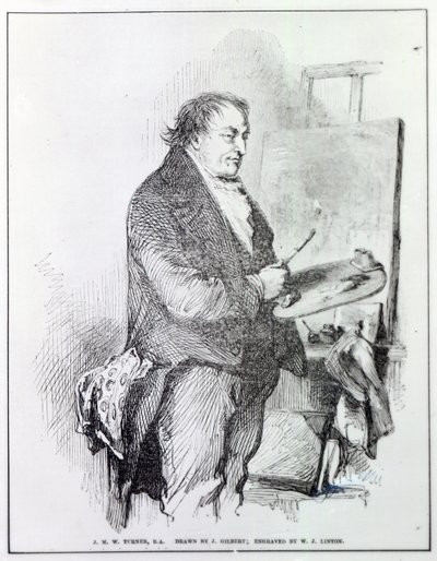 Joseph Mallord William Turner, engraved by W.J. Linton by John Gilbert