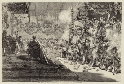 King Henry VIII Keeping Christmas at Greenwich by John Gilbert