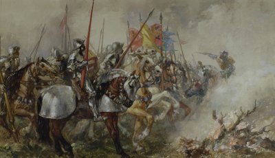 King Henry V at the Battle of Agincourt, 1415 by John Gilbert