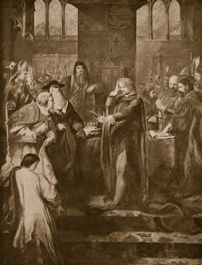 King Richard II Resigning the Crown to His Cousin Bolingbroke by John Gilbert