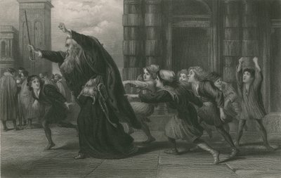 Shylock after the Trial, Merchant of Venice by John Gilbert