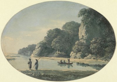 River with Fisherman, 1792 by John Glover
