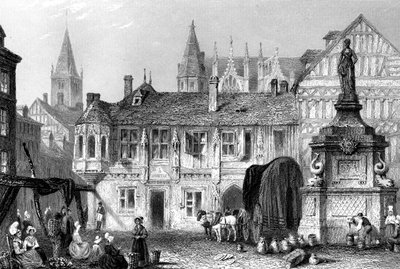 Palace of the Duke of Bedford, Rouen, France, 19th century by John Godfrey
