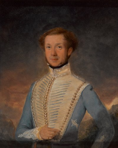 Lieutenant Henry Briggs, 2nd Madras Light Cavalry, circa 1832 by John Godwin Williams