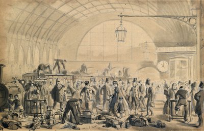 Christmas Eve at Kings Cross Station by John Gordon Thomson