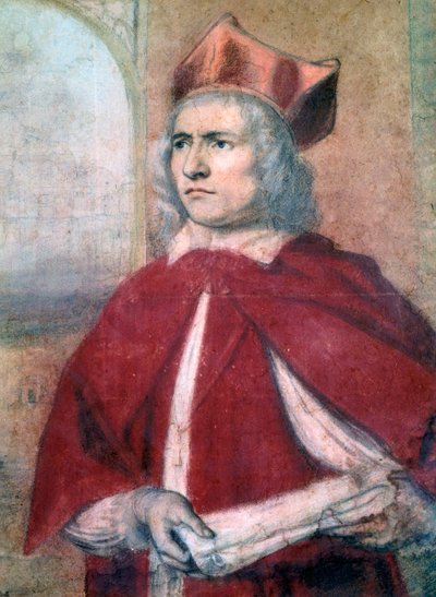 Actor Henry Harris in role of Cardinal Wosley in Henry VIII by William Shakespeare by John Greenhill