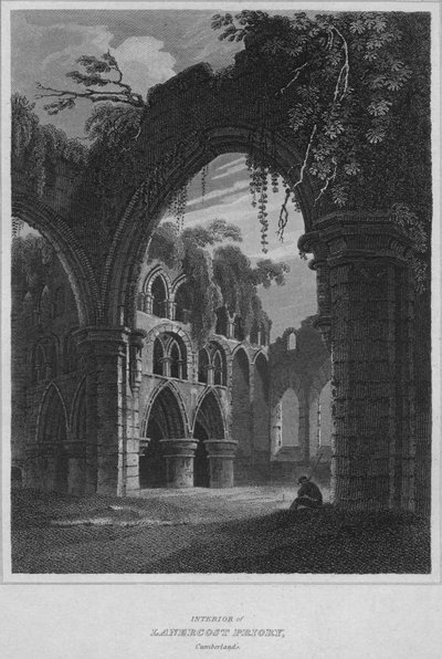 Interior of Lanercost Priory, Cumberland by John Greig