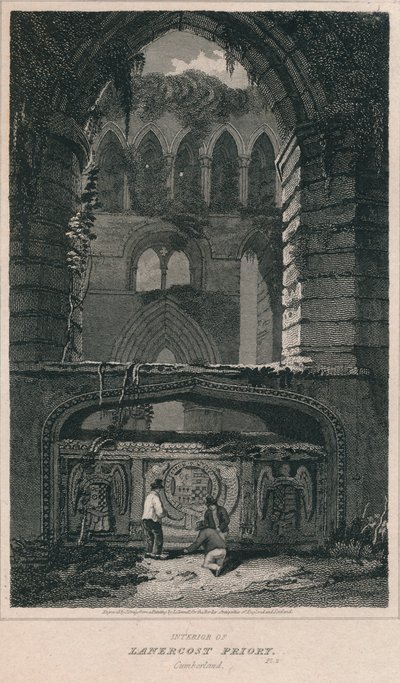 Interior of Lanercost Priory, Cumberland, 1814 by John Greig