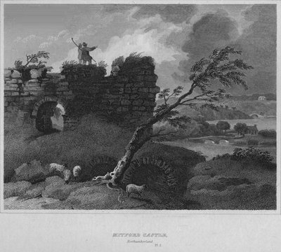 Mitford Castle, Northumberland by John Greig