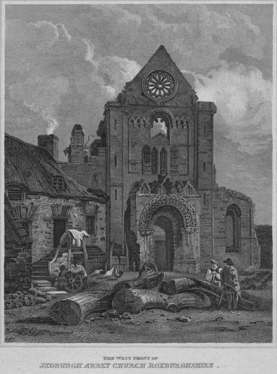 The West Front of Jedburgh Abbey Church Roxburghshire by John Greig