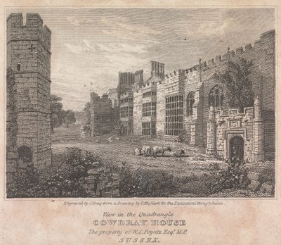 View in the Quadrangle Cowdray House by John Greig